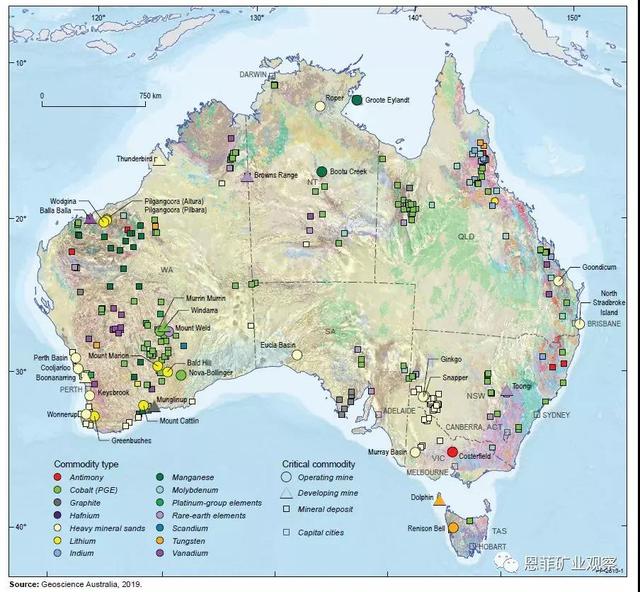 澳大利亚列26种关键矿产资源!-铂利亚