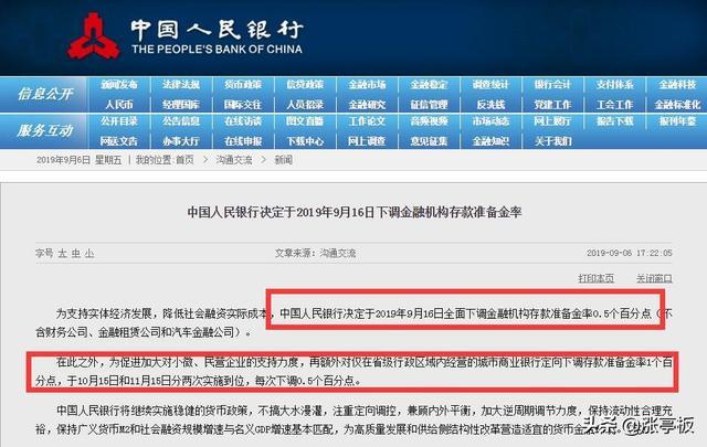 重磅信息！什么是降准？有何影响？