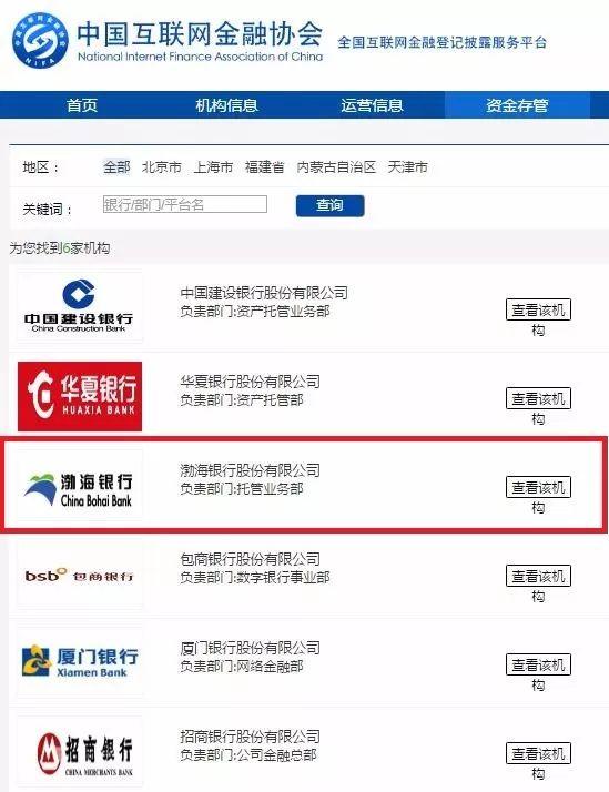 中国互金协会新增1家银行资金存管信息 对接P2P总数达72家