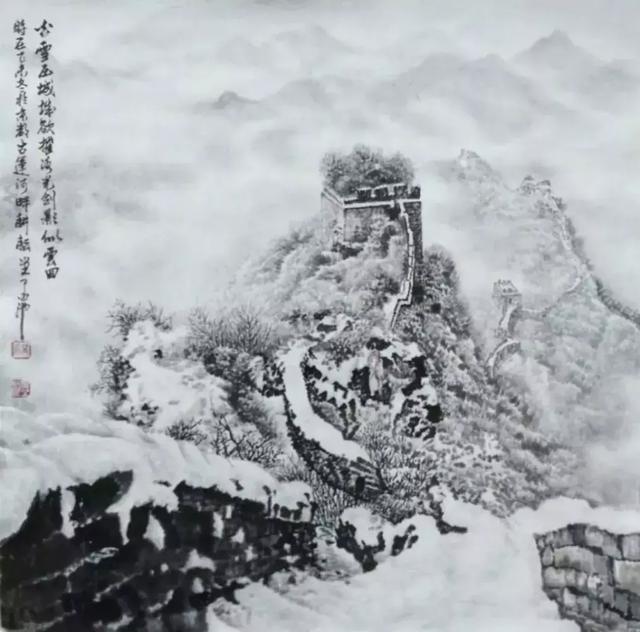 中国冰雪长城画派创始人高明大师作品赏析