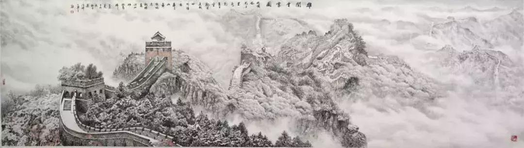 中国冰雪长城画派创始人高明大师作品赏析