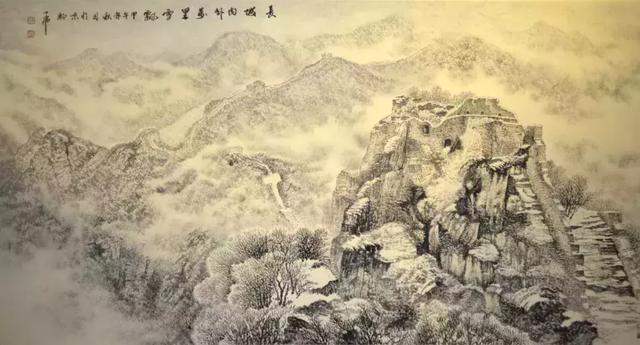 中国冰雪长城画派创始人高明大师作品赏析