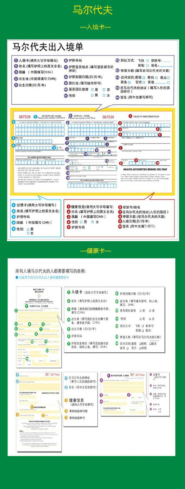 11个人气旅游国家出入境卡指南！