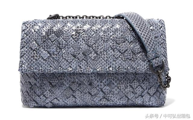 BOTTEGA VENETA（葆蝶家）Olimpia baby Intrecciato 水蛇皮单肩包