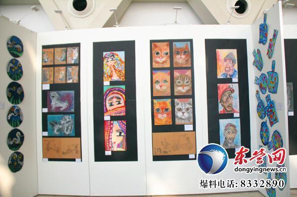 “威海市商业银行”东营首届青少年书画大赛暨雪莲画院青少年书画展开幕