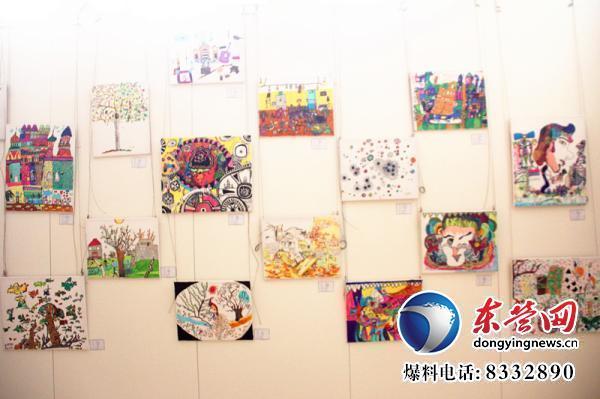 “威海市商业银行”东营首届青少年书画大赛暨雪莲画院青少年书画展开幕