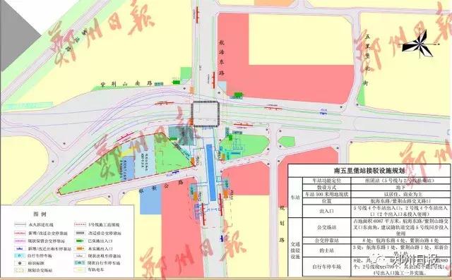 郑州地铁5号线各车站详尽规划图在此！先睹为快！