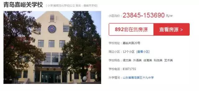 最高15万/㎡！青岛市内热门学区房价一览 孩子未来真要买不起了……