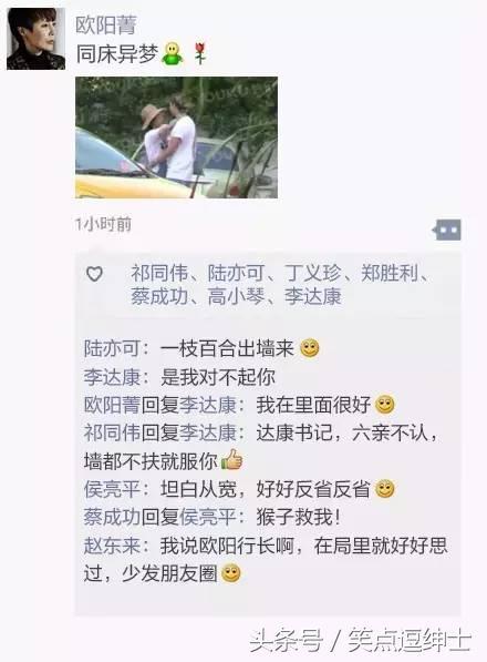 搞笑：达康书记朋友圈曝光，蔡成功留言亮了