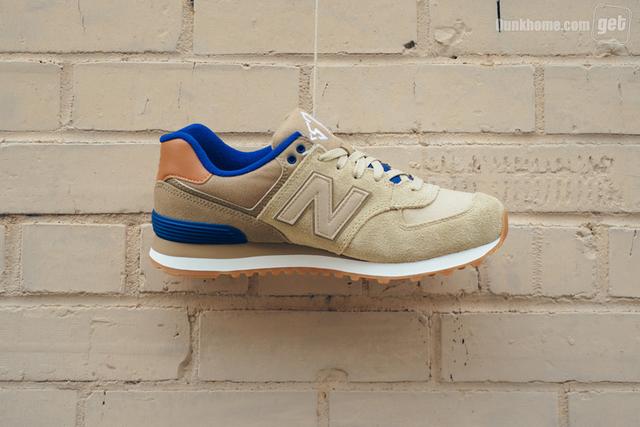 麂皮帆布组合：New Balance 574带来清新自然感受