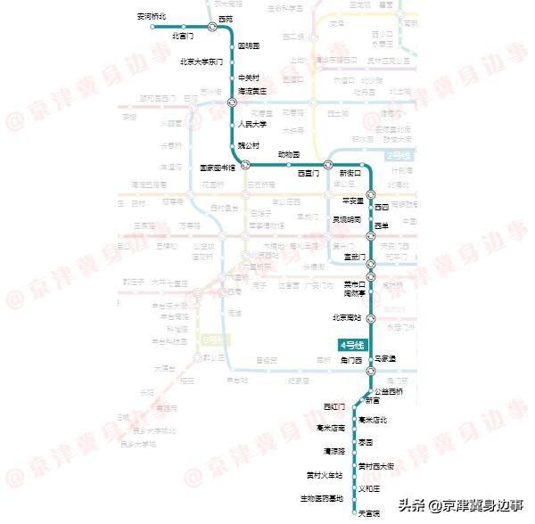 【实用】2019北京地铁4号线/大兴线换乘线路图和首末车时间表