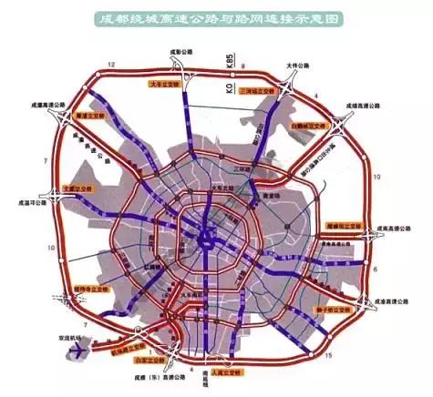 成都四五六环路详解，看看你家在几环