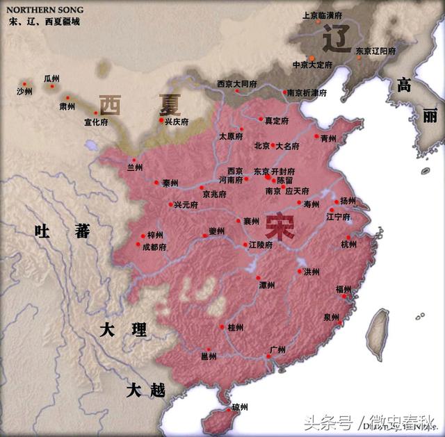 1044年，辽宋夏相互和战，最终李元昊击败辽兴宗，笑到了最后