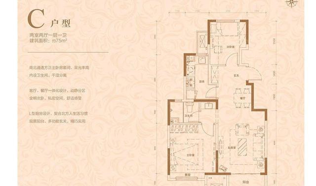 北京荣盛阿尔卡迪亚廊坊花语城改善户型 17000/平米