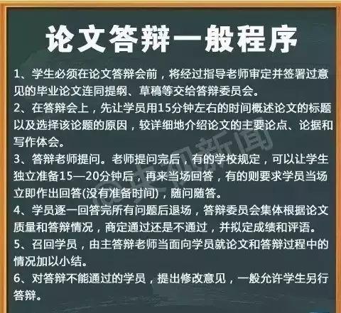 毕业论文答辩全攻略 答辩完整流程+常规问题