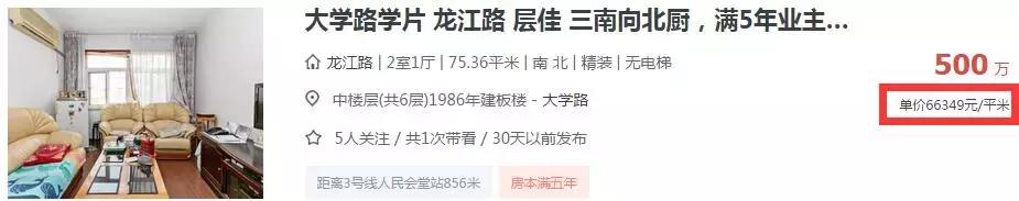 天价！济南一11平学区房卖到51万！青岛网友看了微微一笑