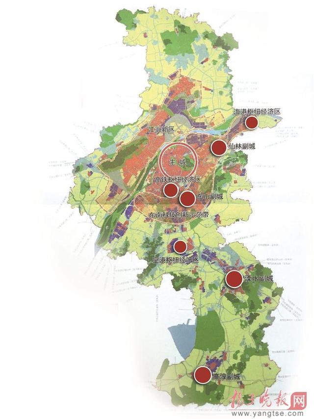 未来5年南京城市新格局：一核两翼三极四城