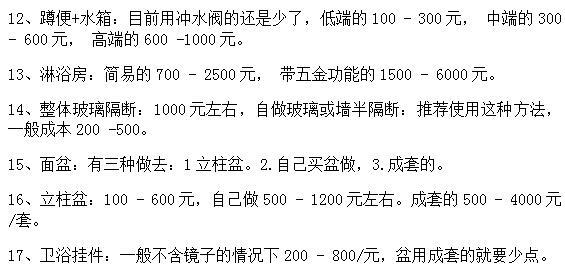 2018最新装修主材报价单，装修公司内部员工装修，都照着这个砍价