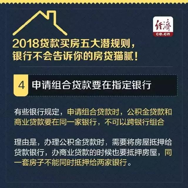 贷款买房的规则，银行一般不会告诉你！