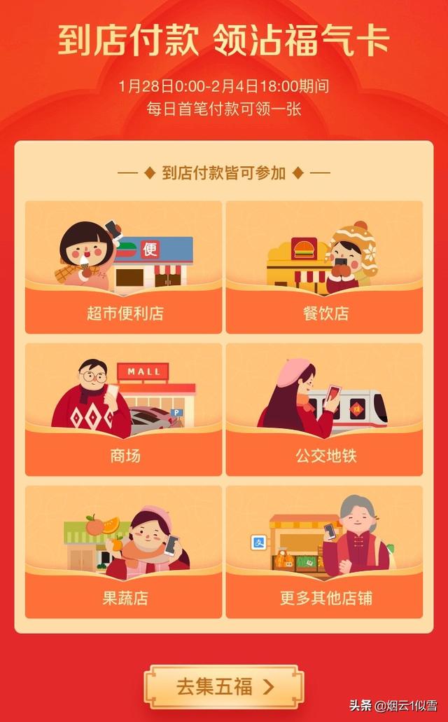 今年的五福你收集齐了吗？没有的话来这里看看