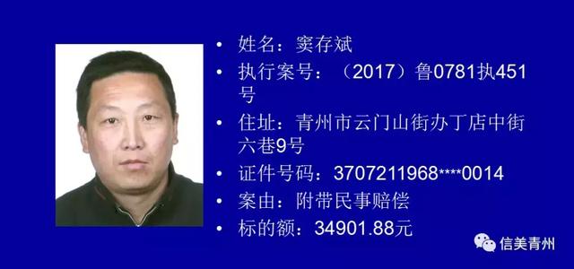 青州法院公布2018年第三批失信被执行人名单，看看都有谁！