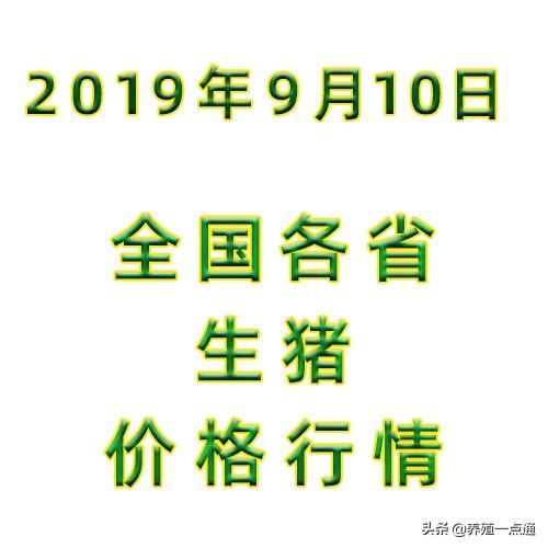 2019.09.10，多部门扶持密集释放，养猪可期，规模场最高补500万