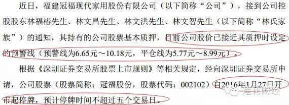 爆仓连环警报拉响！四公司大股东触及平仓线紧急停牌（附名单）