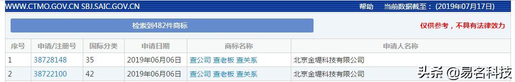 企查查VS天眼查：你抢注我的商标，我抄袭你的广告语