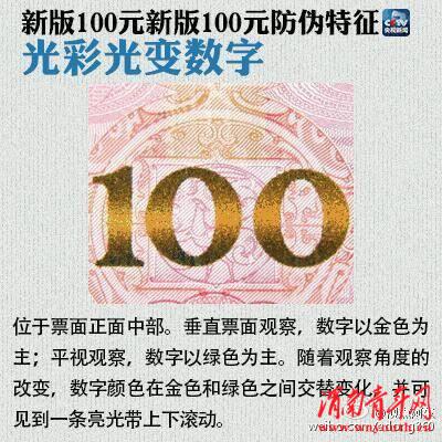 真假钞识别方法，教你如何识别新版100元人民币真伪！（戳图）