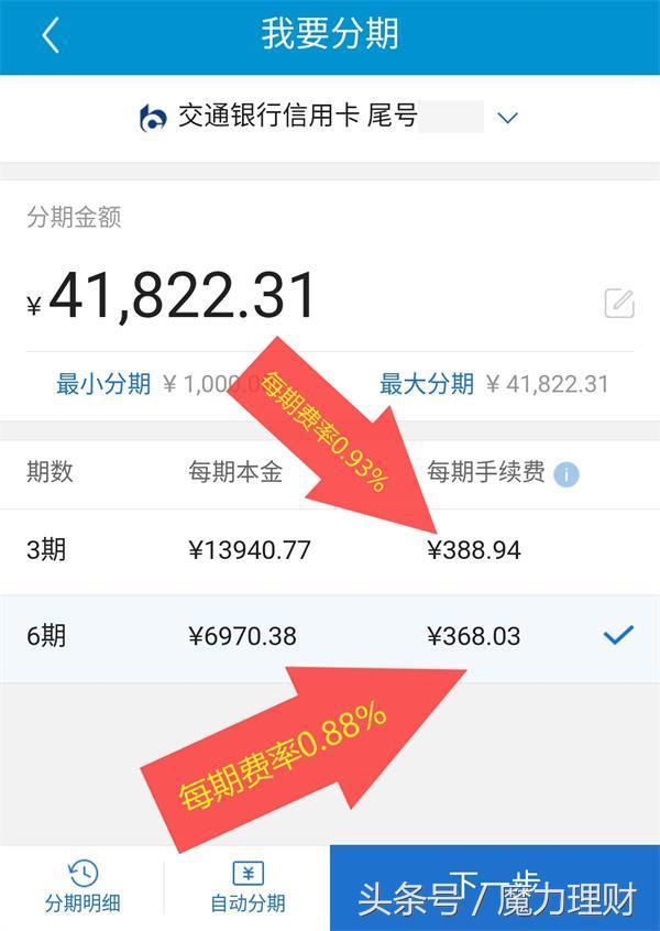 交行信用卡分期费率要冲第一名？工具书告诉你年化18%如何消受