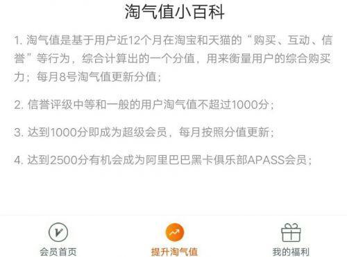 媲美芝麻信用分，“淘气值”更有用了，阿里统一淘宝天猫会员体系