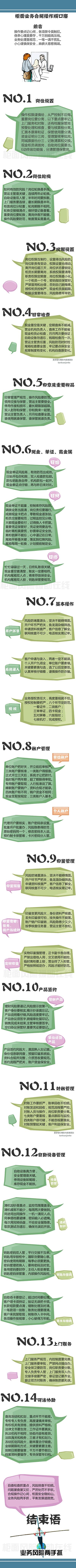 干货：银行圈内必备的操作风险顺口溜！请强行记住！