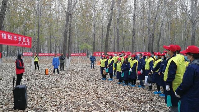 爱护树木从我做起 工商银行北京分行团员青年为300株树木涂白