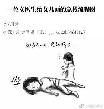 转发扩散！教给孩子：一位医生妈妈画给女儿的急救流程图