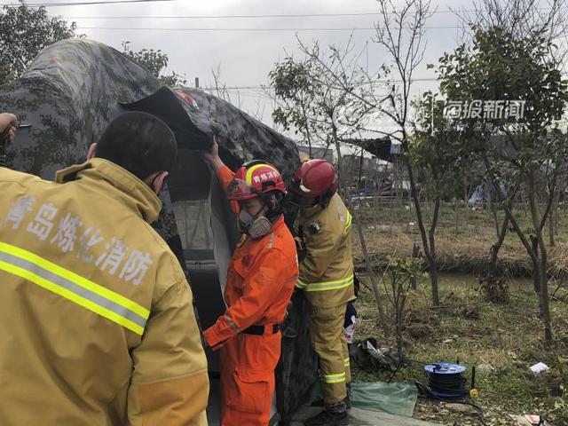 中石化青岛炼化消防中心驰援响水爆炸事故现场 完成抢险救援任务