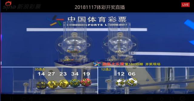 大乐透第18135期开奖快讯：前区开一组同尾号+后区06 12