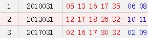 历史上的今天-大乐透03月20日开奖号码汇总