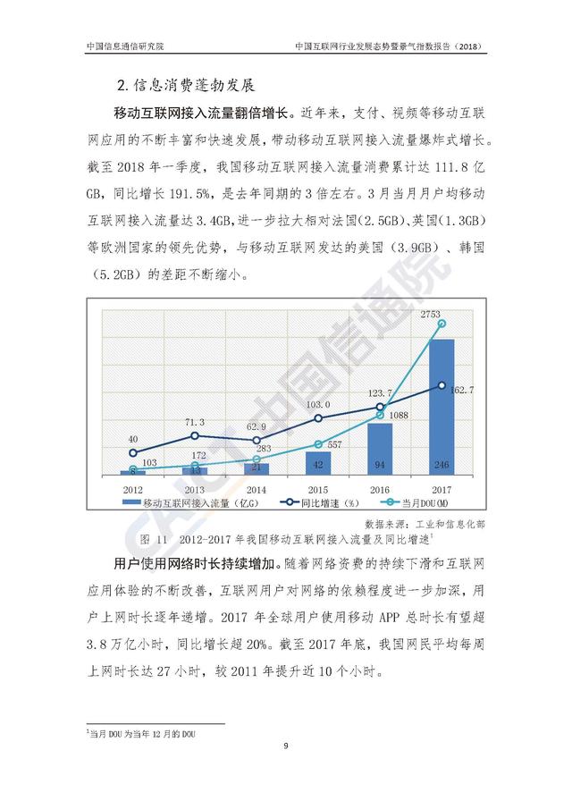 2018中国互联网行业发展态势暨景气指数报告