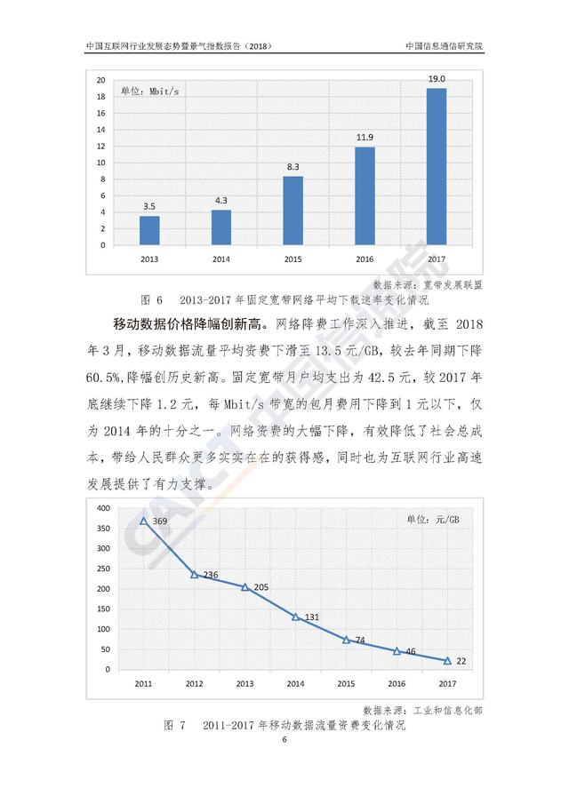 2018中国互联网行业发展态势暨景气指数报告