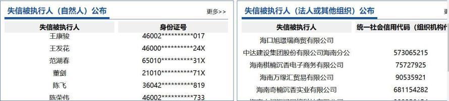 海口4301人进入失信黑名单 快来看看有没有你要找的人