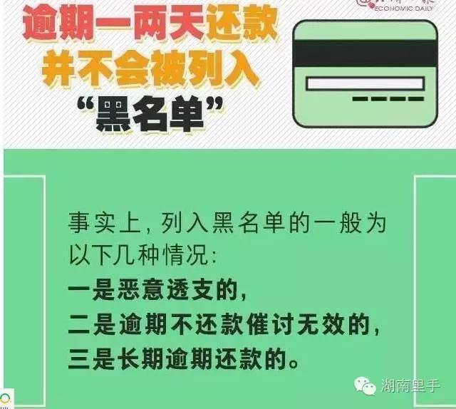 征信新政来了？贷款、信用卡晚还款1天就进银行黑名单？